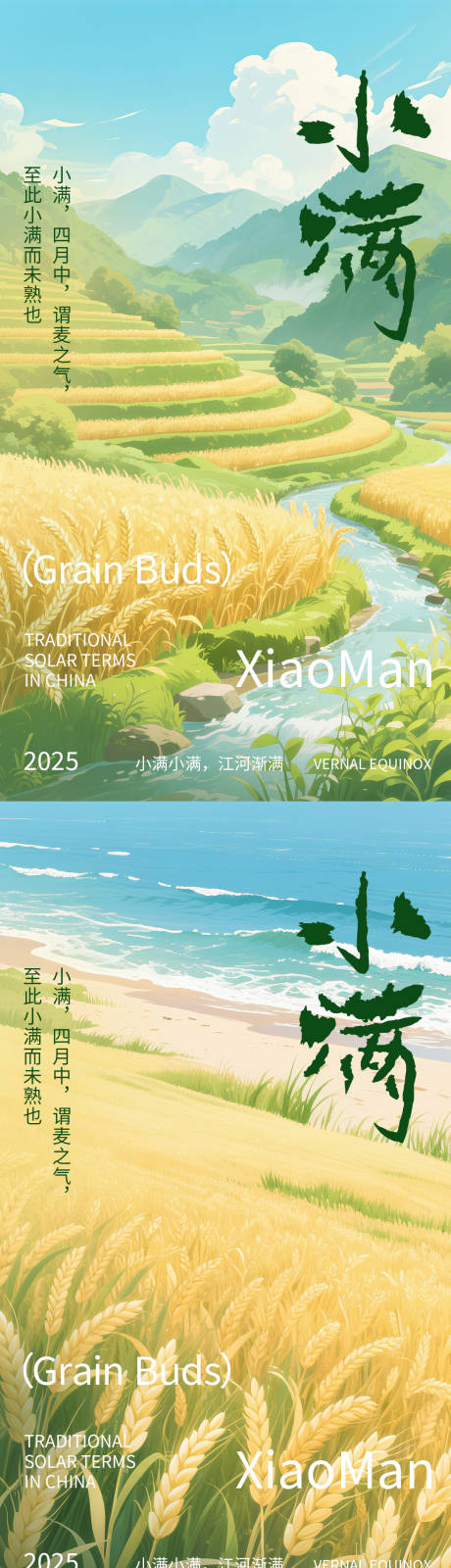 源文件下載【小滿節氣海報】編號：48740031850791958