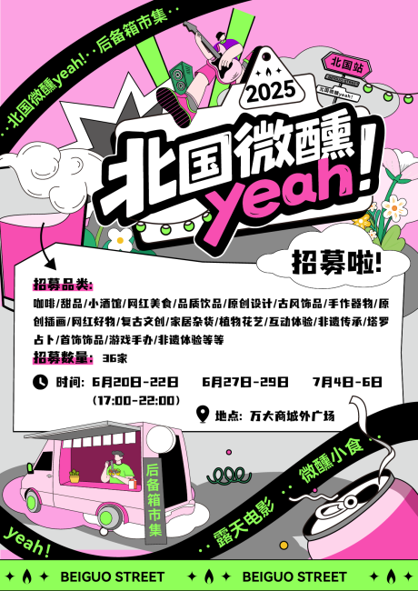 源文件下载【后备箱市集摊主招募海报】编号：14710031931911395
