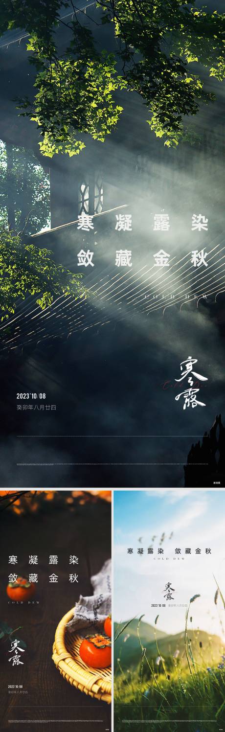 源文件下载【享设计】搜索编号：38640032137177200【寒露节气海报】