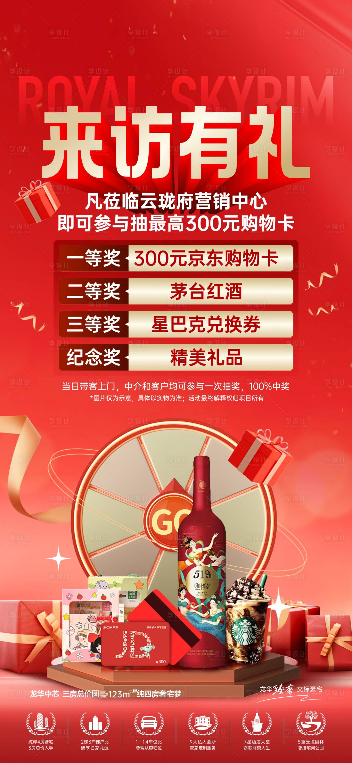源文件下载【享设计】搜索编号：91110031806816615【福利X重礼地产海报】