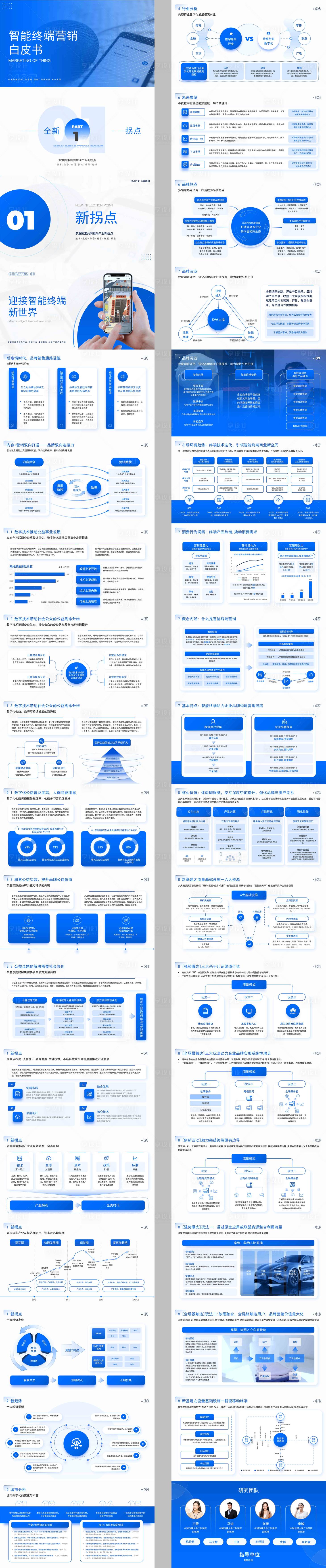 源文件下载【享设计】搜索编号：85840031735371580【互联网蓝白行业分析报告PPT模板】
