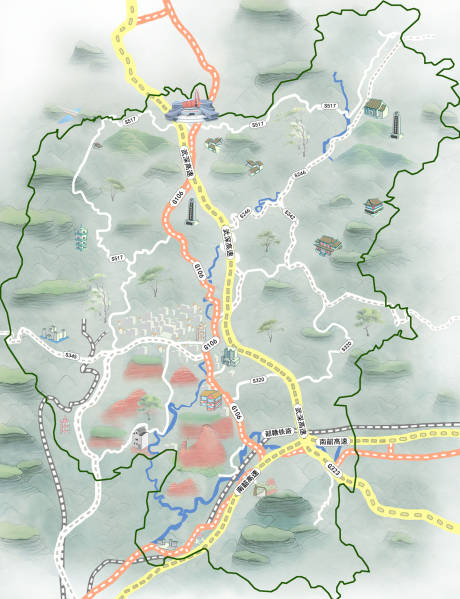 源文件下载【地图路线图海报】编号：17510032030892395