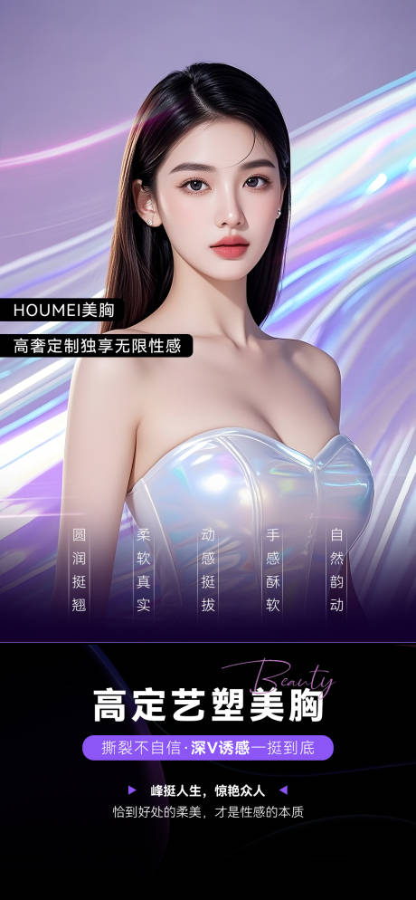 源文件下载【丰胸隆胸海报】编号：14210032109028048
