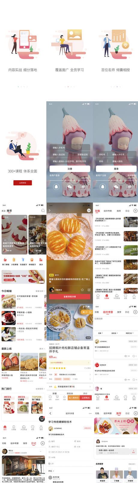 源文件下载【享设计】搜索编号：17780032199979423【生意猫美食分享类APPUI设计】