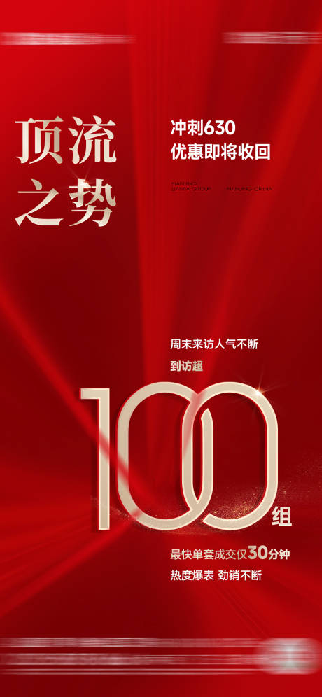 源文件下载【享设计】搜索编号：95330032189142534【地产大字报热销红金海报】