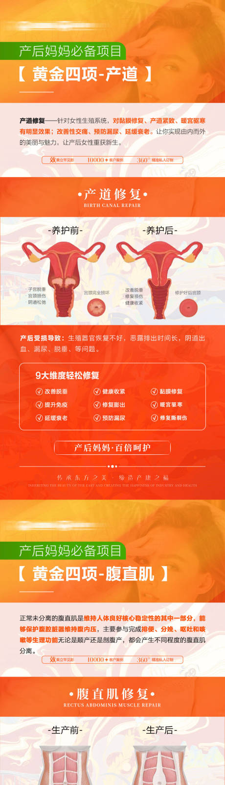 源文件下载【享设计】搜索编号：63620032136586401【产后黄金四项修复海报】