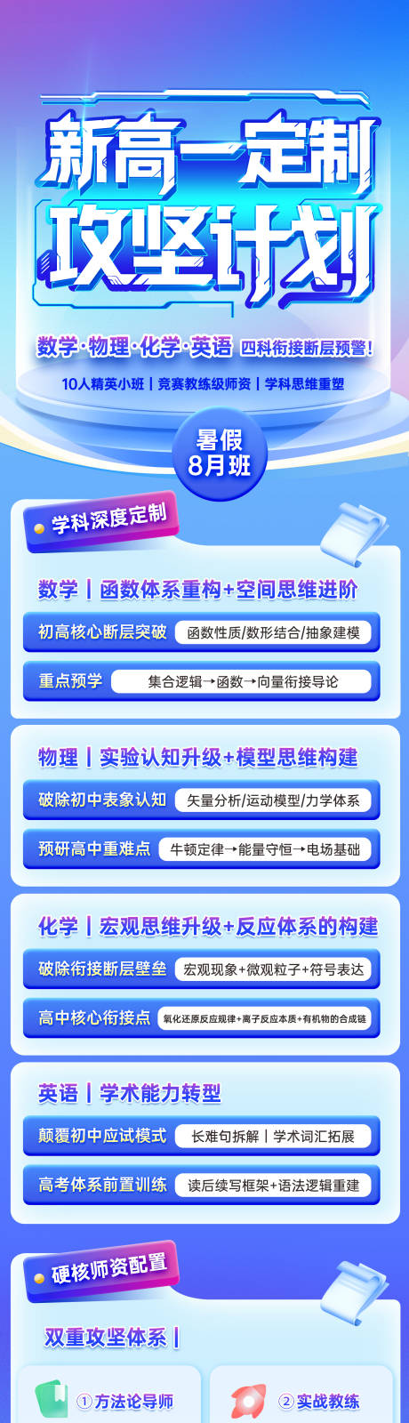源文件下载【享设计】搜索编号：21890032232129409【教培暑期课程宣传长图海报】