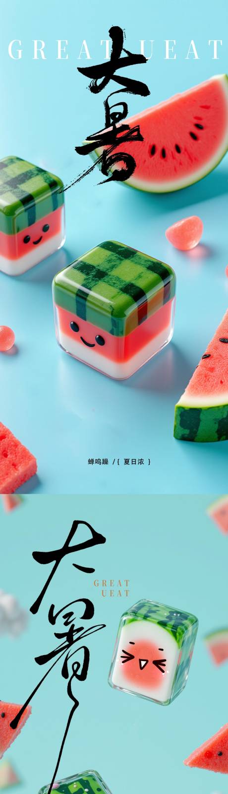 源文件下載【享設計】搜索編號：47780031851786868【大暑海報】