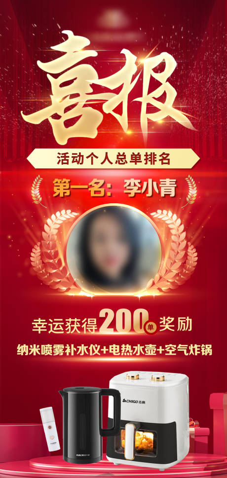 源文件下载【享设计】搜索编号：80380032045897736【中奖喜报海报】