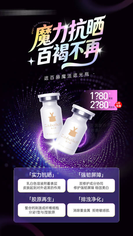 源文件下载【医美遮百赫防晒抗衰水光产品价格海报】编号：26190031827925838