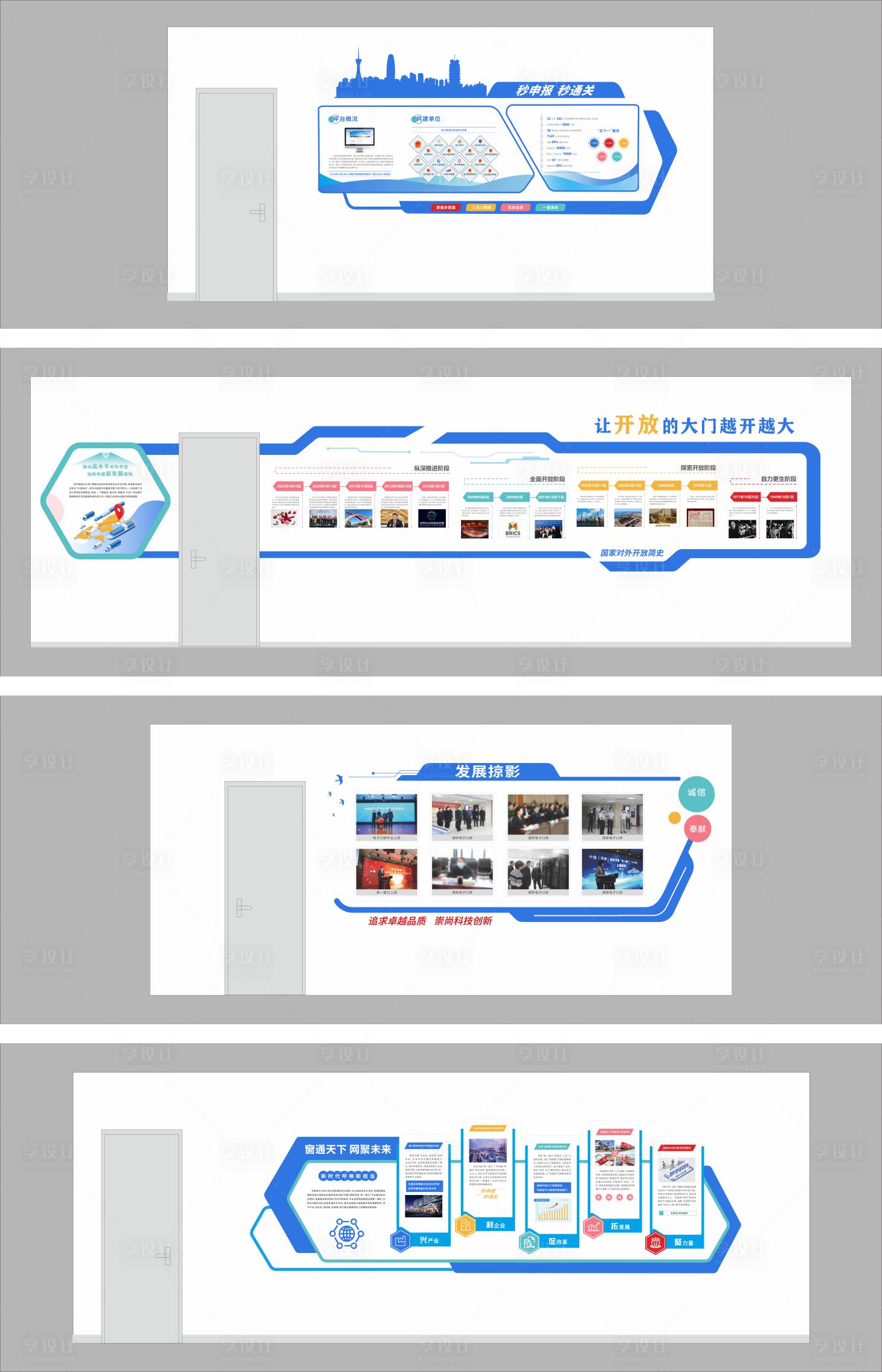 源文件下載【享設計】搜索編號：32410031950781276【企業走廊文化墻】