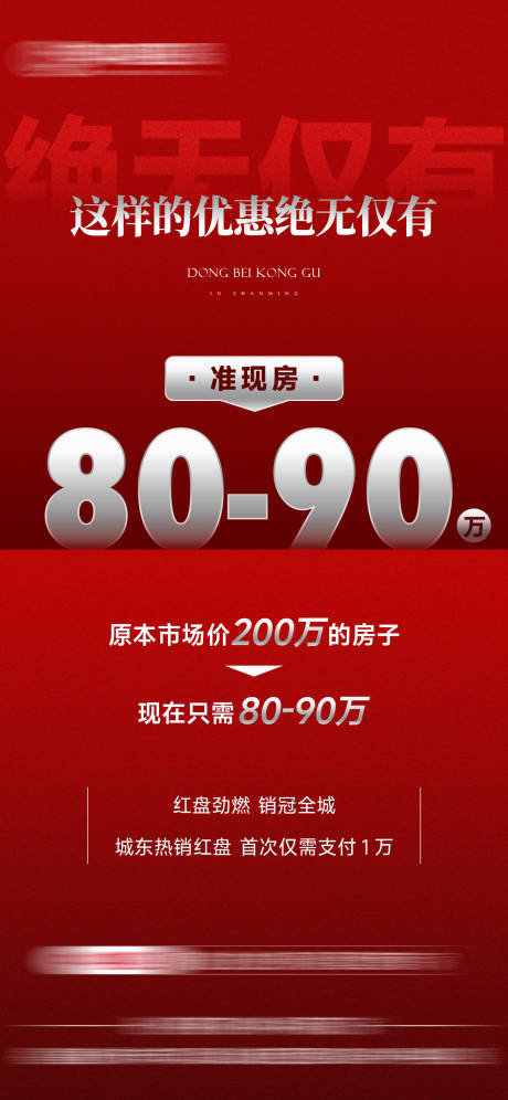 源文件下載【享設(shè)計】搜索編號：89050031872459356【地產(chǎn)熱銷紅盤海報】