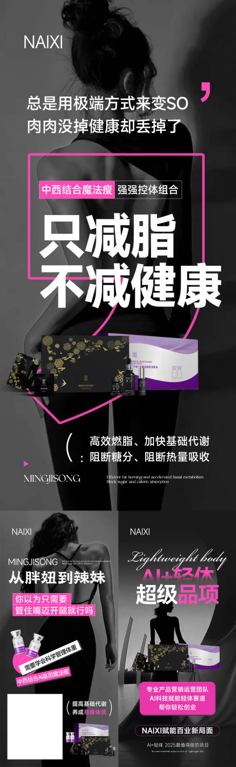 源文件下载【减肥海报】编号：43880031685444171