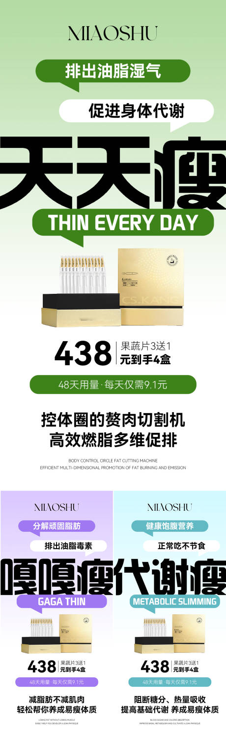 源文件下载【医美减肥产品系列海报】编号：14800031992572887