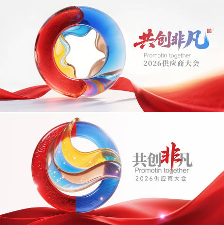 源文件下載【享設計】搜索編號：60000032164171300【玉環供應商大會主視覺】