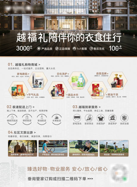源文件下载【地产社区服务电梯框架海报】编号：66900031760692166