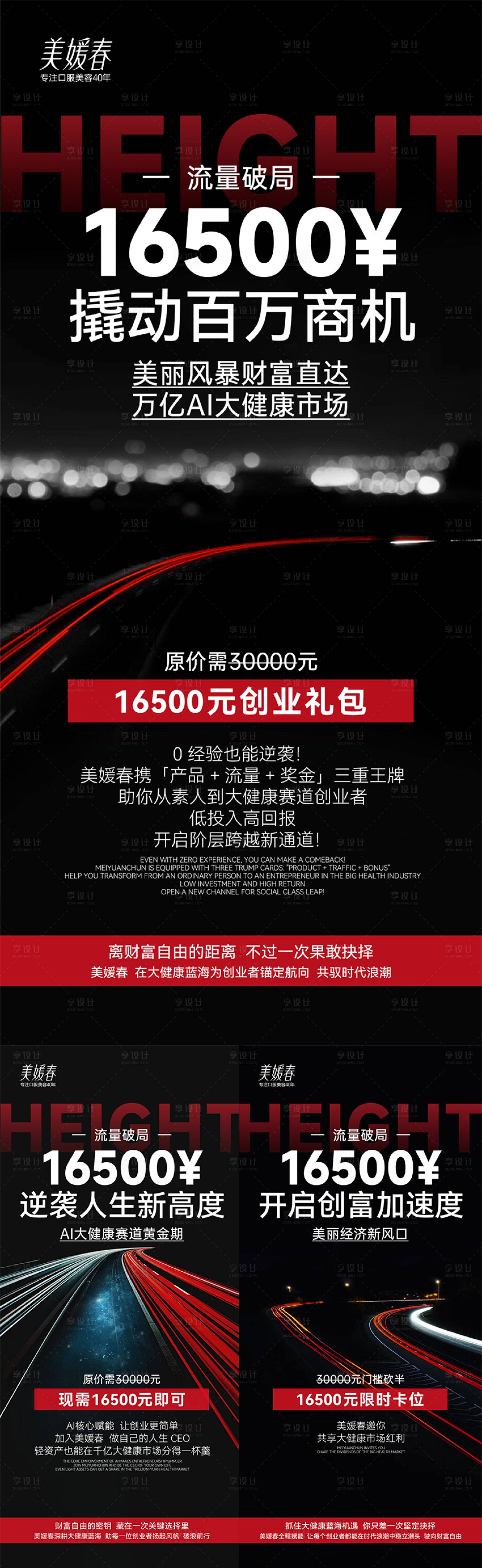 源文件下载【享设计】搜索编号：86030031707014727【招商会议造势系列海报】