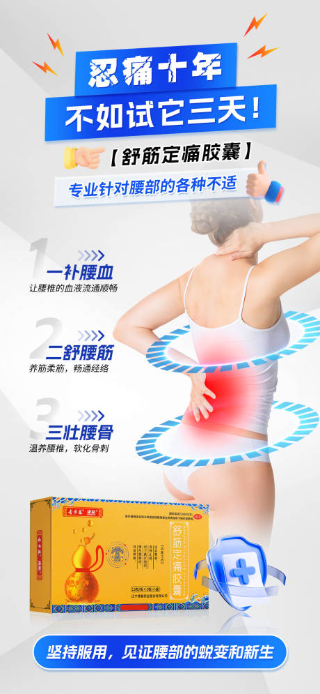 源文件下载【风湿骨病腰腿疼痛药品海报】编号：93490031949698157
