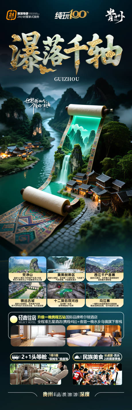 源文件下载【贵州旅游海报 】编号：97750031947957666