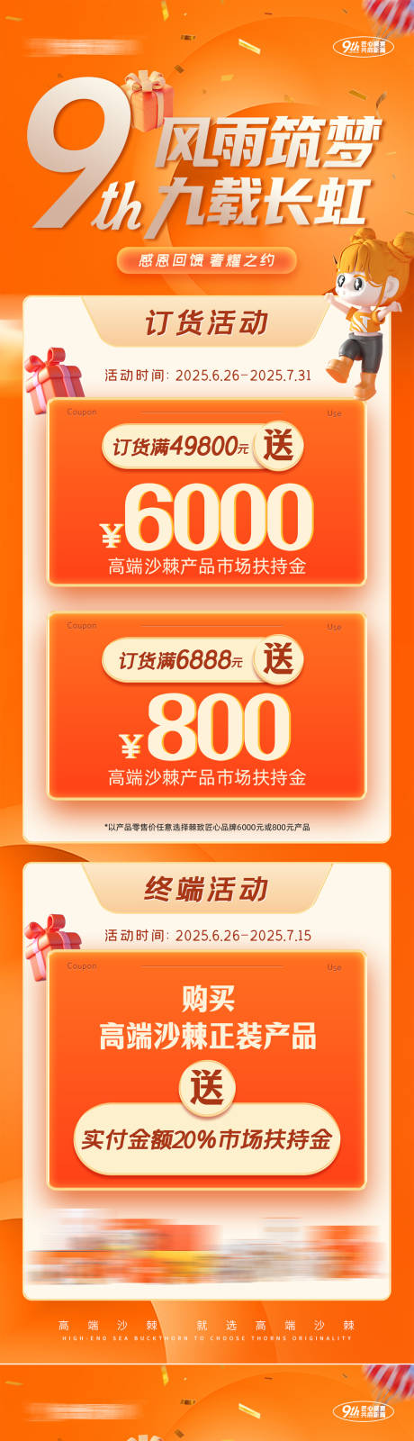 源文件下载【周年庆活动促销海报】编号：41650031717799555