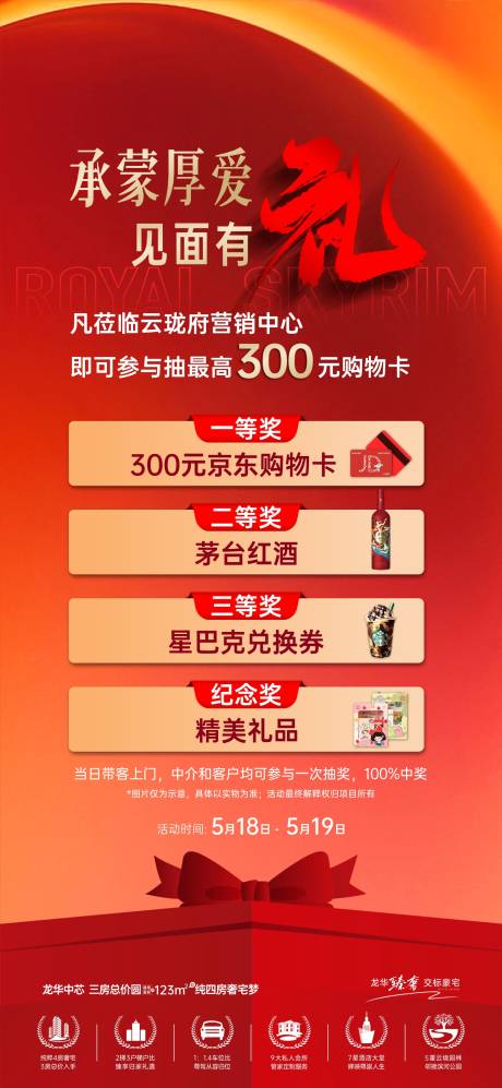 源文件下載【福利X重禮地產(chǎn)海報(bào)】編號(hào)：21650031806821055