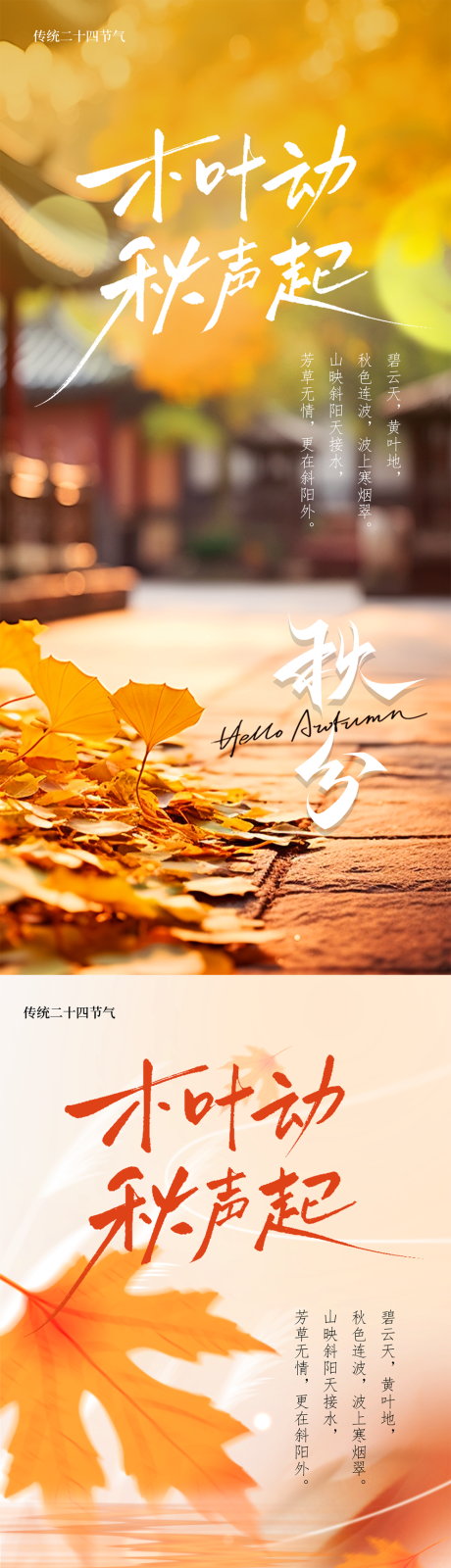 源文件下载【24节气秋分简约海报】编号：59220032262868930