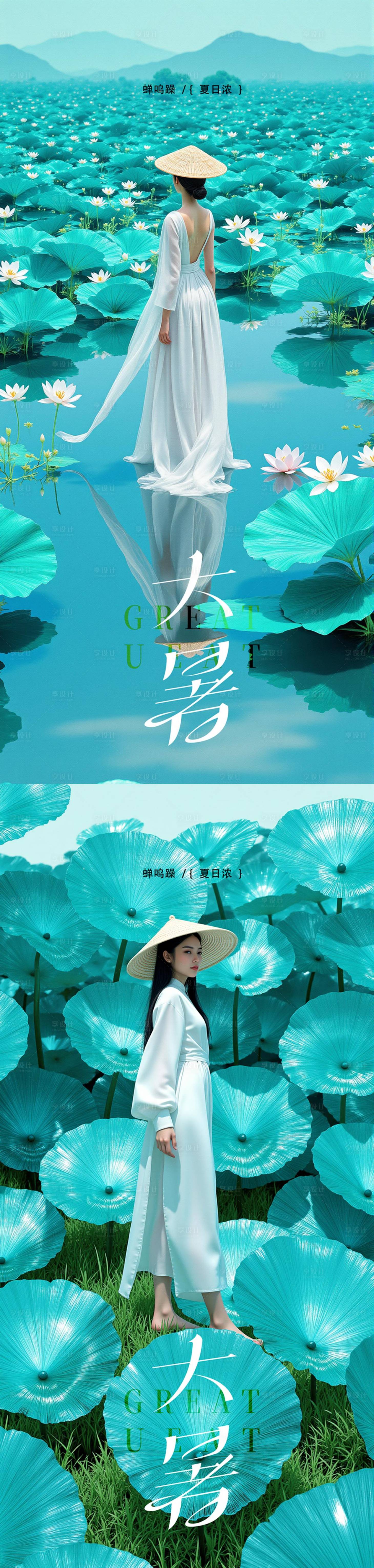 源文件下載【享設(shè)計】搜索編號：71670031947205415【大暑海報】