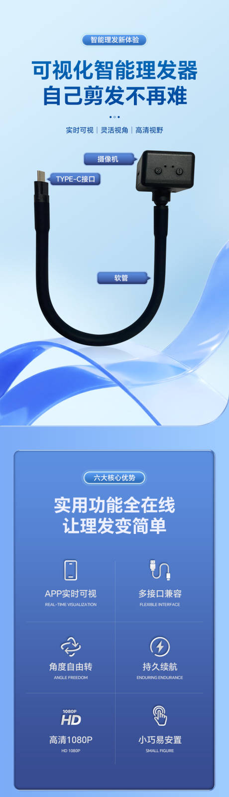 源文件下载【个护电器可视化智能理发器详情页】编号：65140031844283713