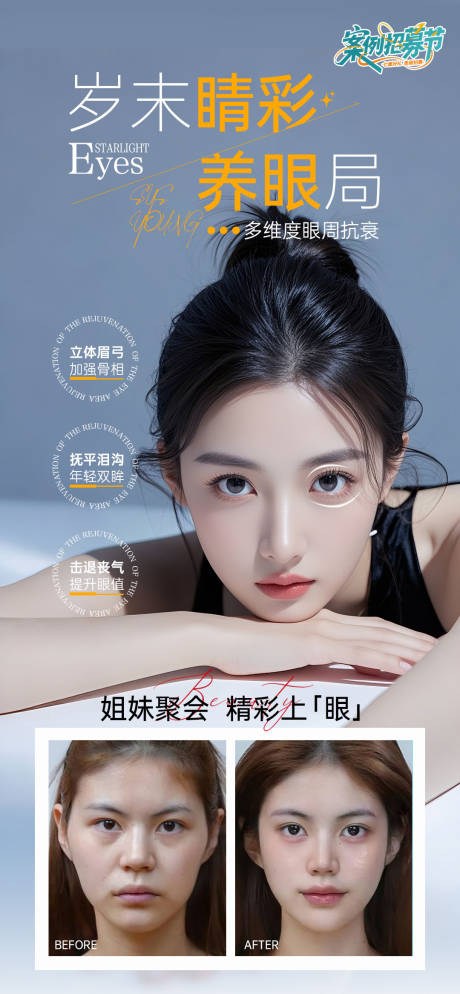 源文件下载【眼周年轻化海报】编号：30820032099041383