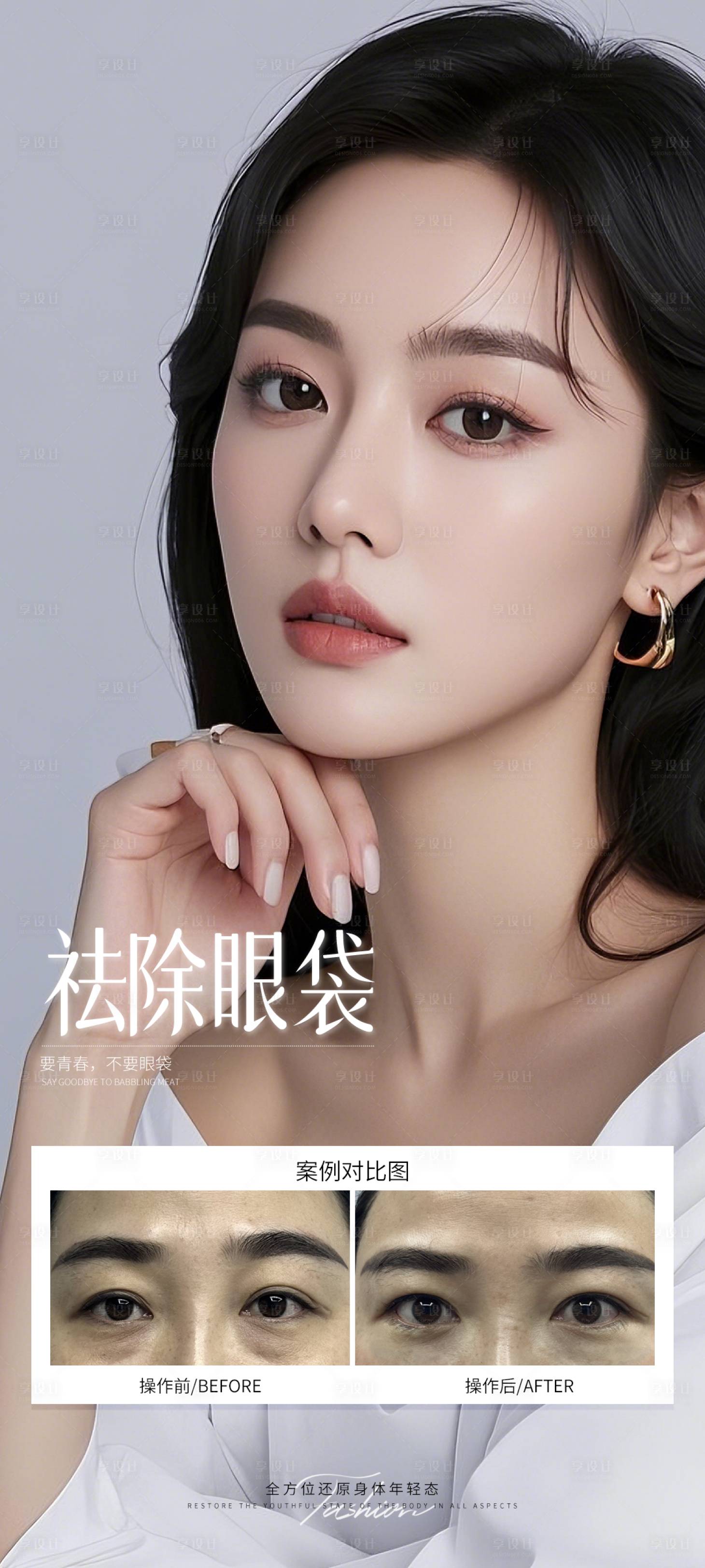 源文件下載【享設(shè)計(jì)】搜索編號(hào)：90410032259464036【祛除眼袋案例】