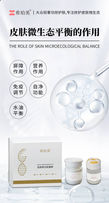 皮肤微生态海报设计