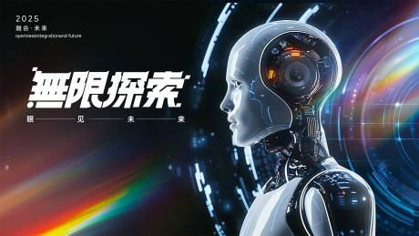 源文件下載【享設計】搜索編號：48000032235913867【 機器人未來宇宙背景板】