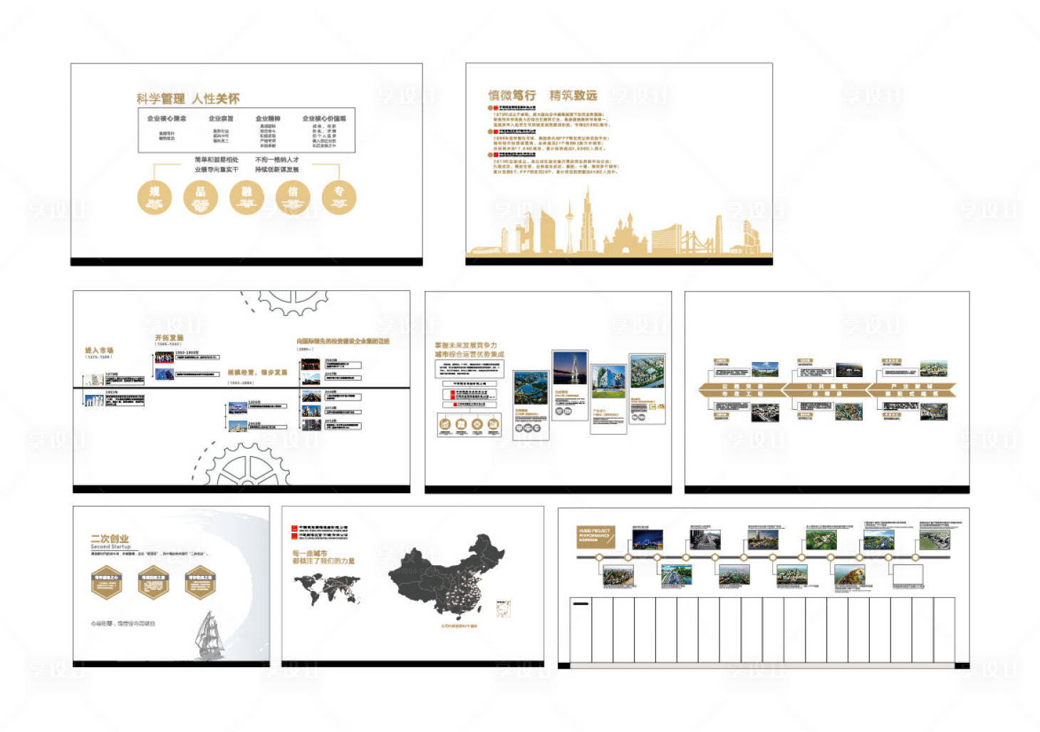 源文件下载【房地产建设企业文化墙】编号：70460031814833967