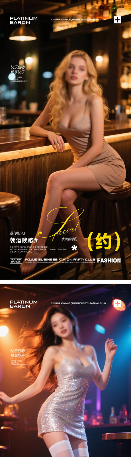 源文件下载【享设计】搜索编号：47050031693712573【酒吧夜店转场海报】