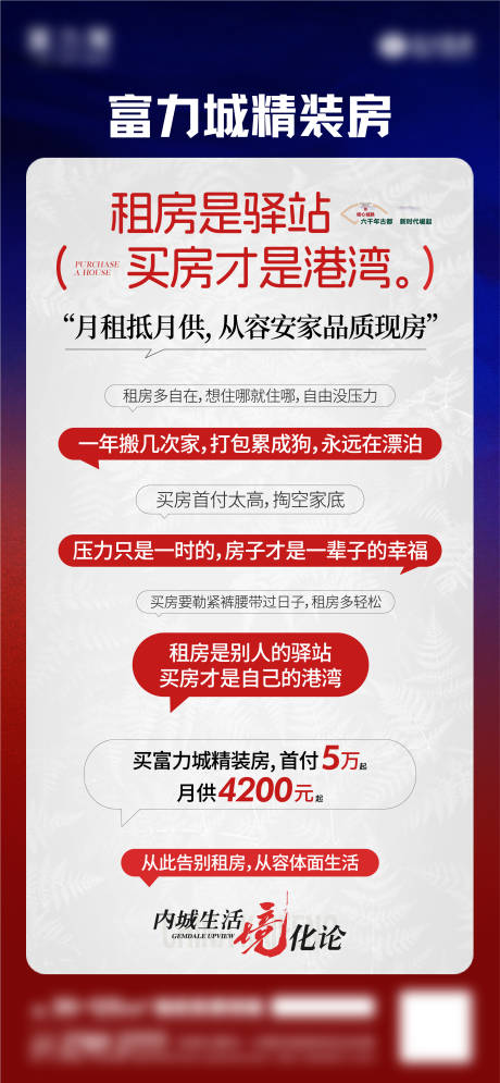房地产精装现房海报