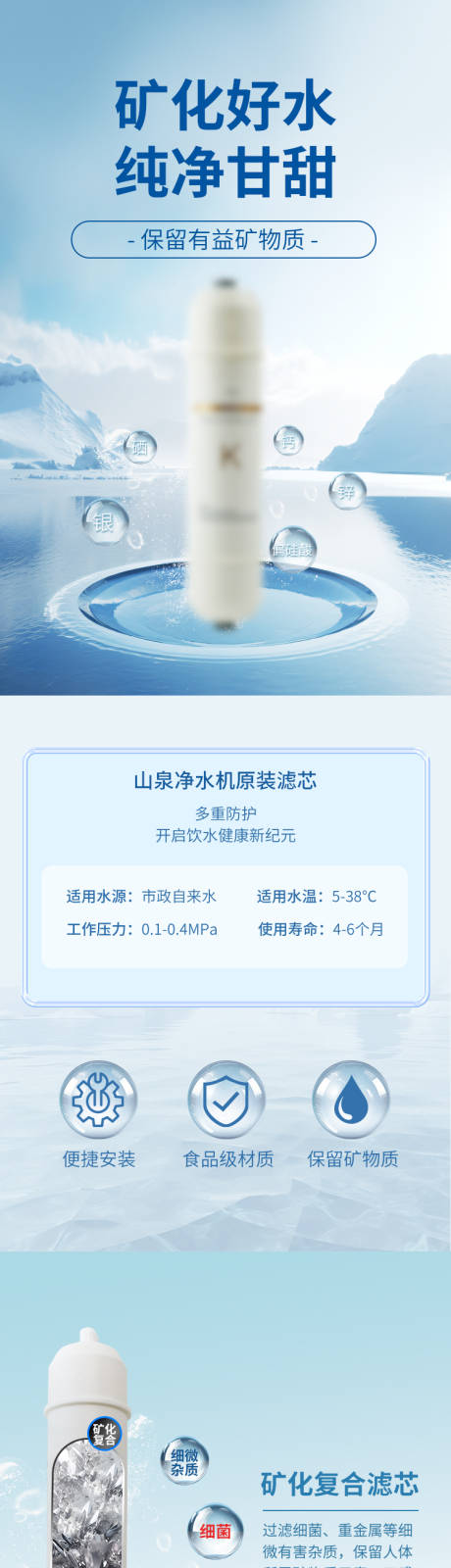 净化机滤芯详情页