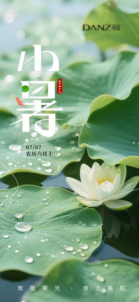 源文件下载【享设计】搜索编号：51400031716838726【小暑海报节气海报】