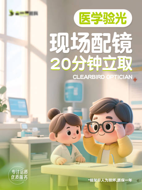 源文件下载【眼镜店验光配镜海报】编号：67200031751697263