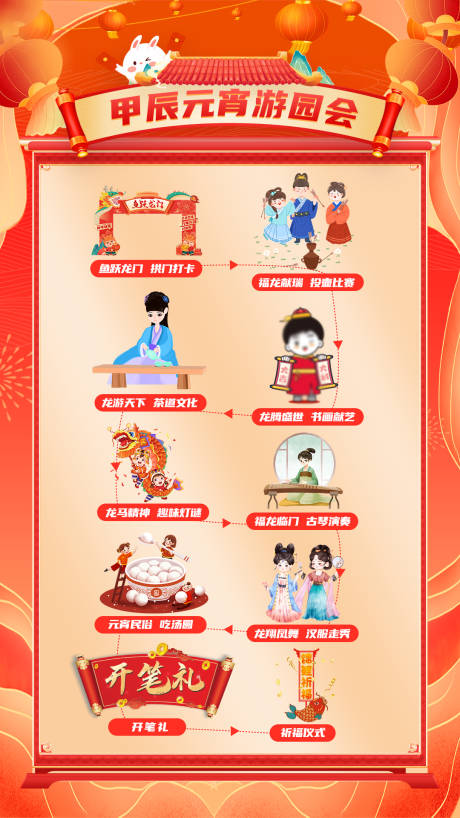 源文件下载【享设计】搜索编号：30950032081235177【元宵游园会流程】