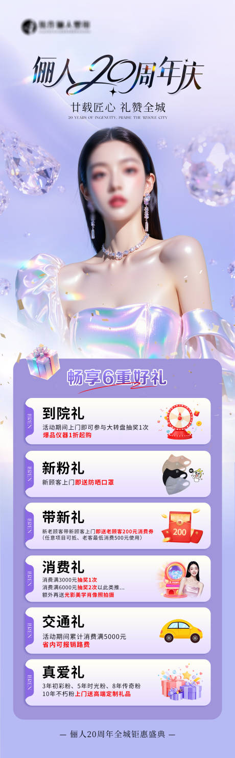 源文件下载【医美周年庆海报】编号：46170031747491071