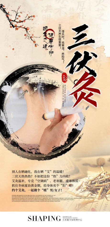 源文件下载【三伏灸海报】编号：34620031756333758