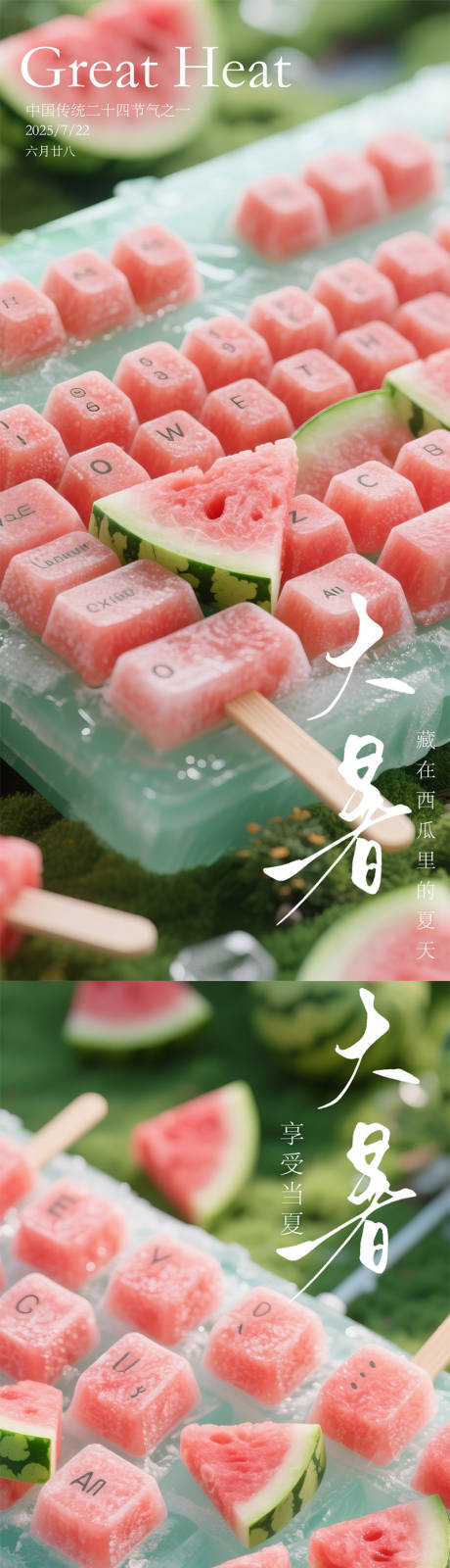 源文件下載【享設(shè)計(jì)】搜索編號(hào)：26600032027771015【大暑節(jié)氣系列海報(bào)】