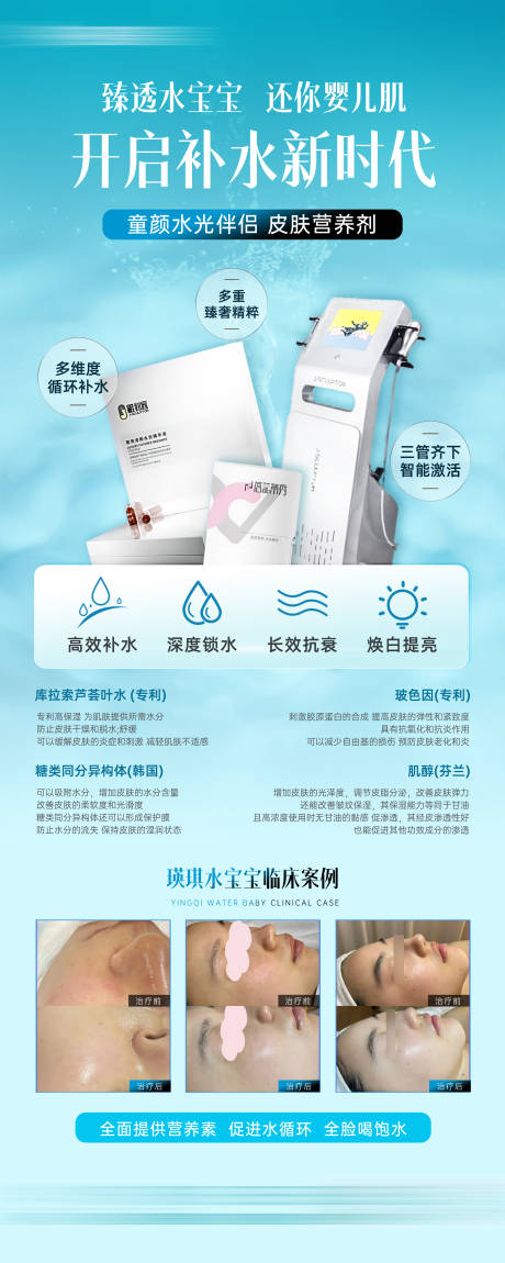 源文件下載【享設(shè)計(jì)】搜索編號(hào)：56720031921203949【醫(yī)美水光補(bǔ)水膠原儀器案例海報(bào)】