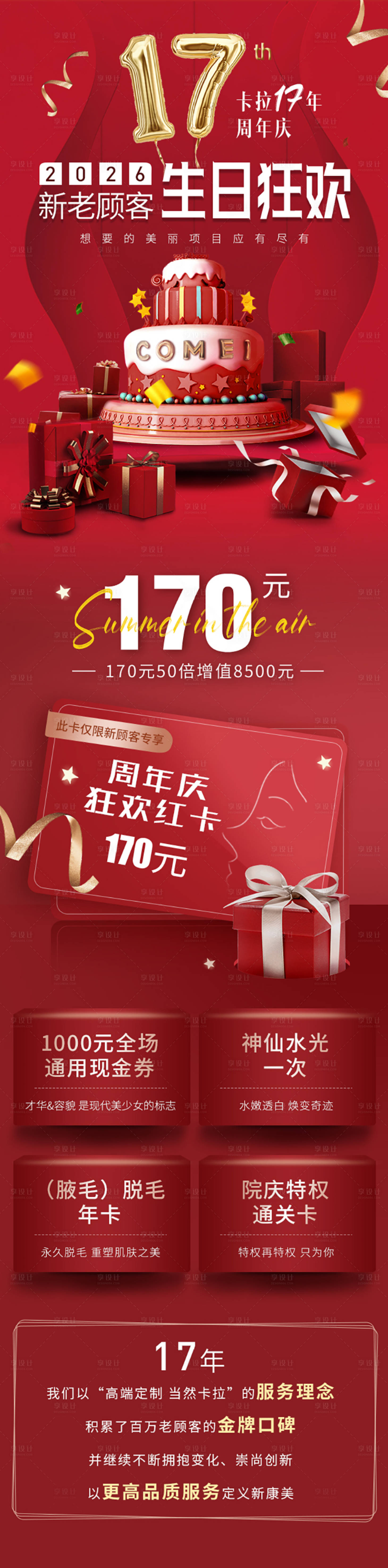 源文件下载【享设计】搜索编号：12640032065641596【医美生日狂欢周年庆】