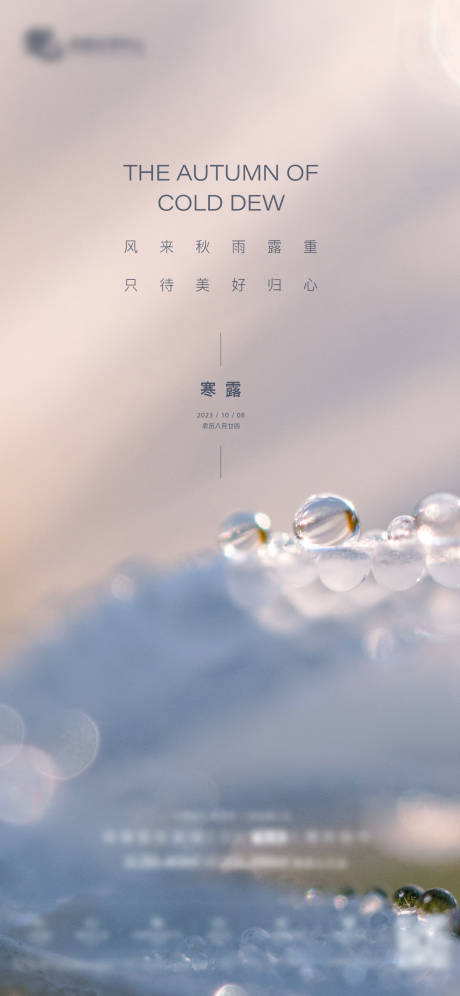 源文件下載【享設計】搜索編號：95960032155358496【寒露節氣海報】