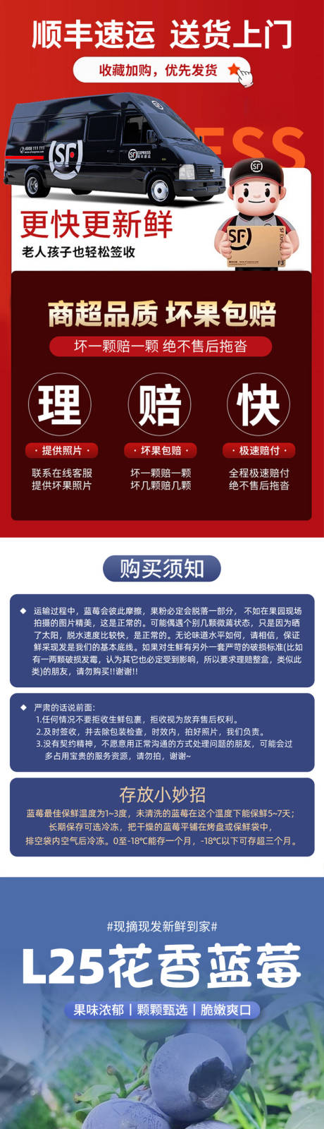 源文件下載【享設計】搜索編號：96850032093135249【花香藍莓詳情頁】