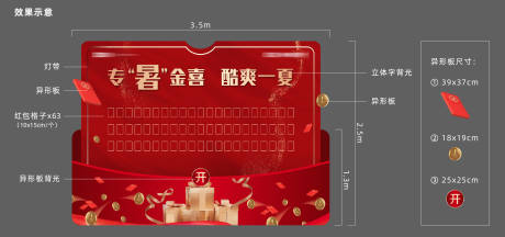 源文件下載【享設(shè)計】搜索編號：72370031701174506【地產(chǎn)售樓處喜慶紅包墻】
