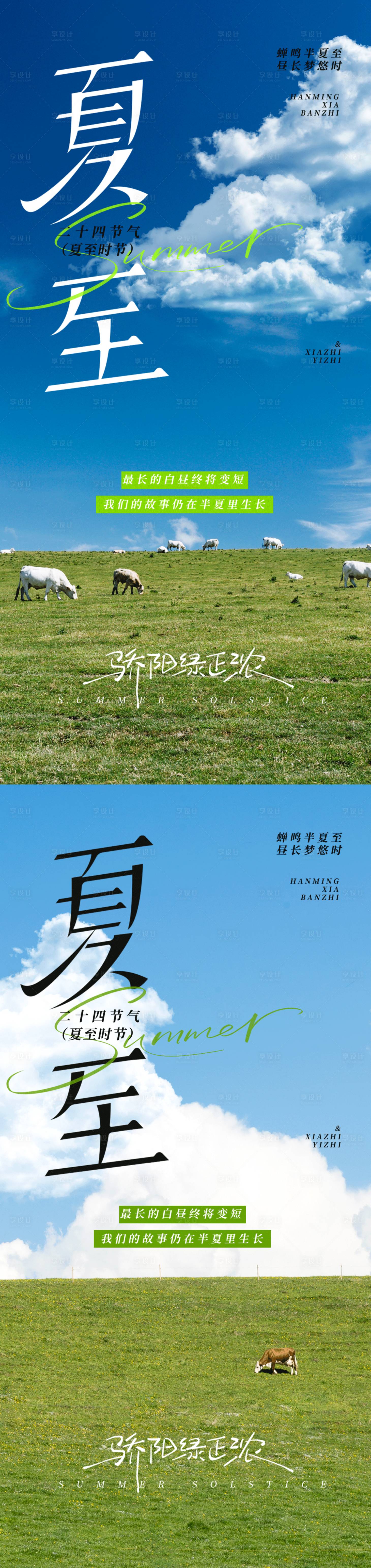 源文件下載【享設(shè)計(jì)】搜索編號(hào)：31870031679084587【夏天夏至草原清新海報(bào)】