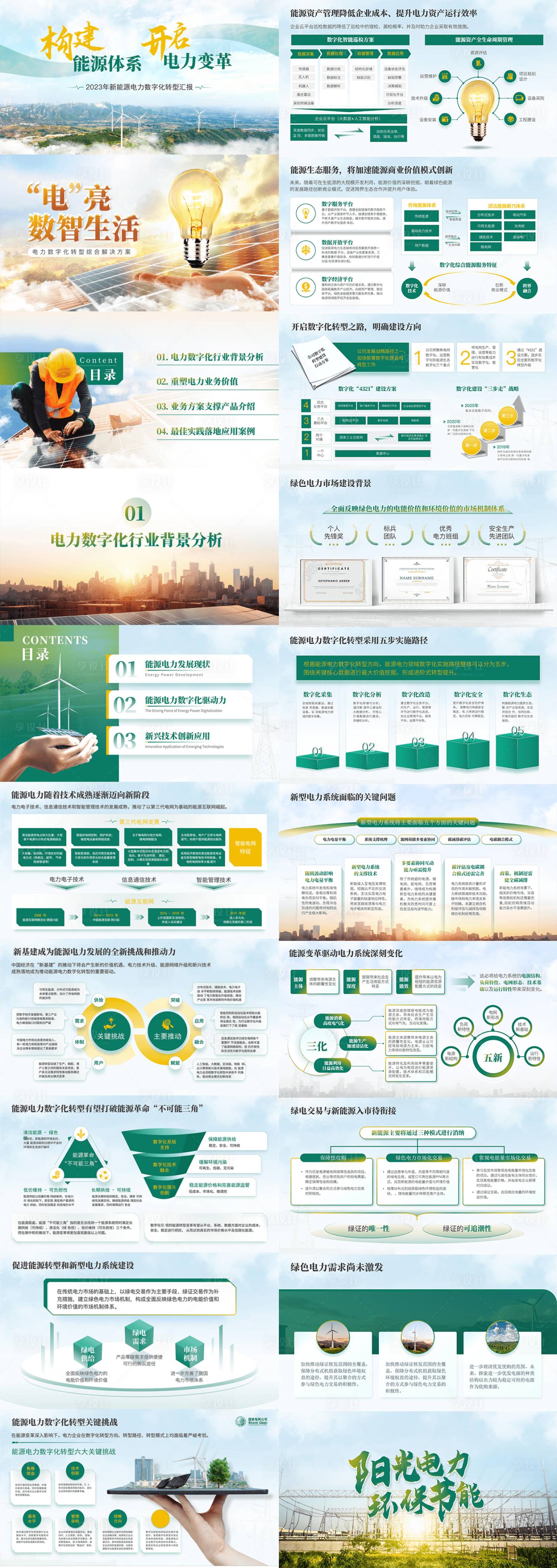 源文件下載【享設計】搜索編號：94000031710784864【電力行業匯報PPT】