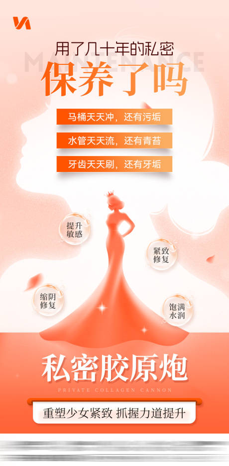 源文件下载【私密胶原炮宣传海报】编号：20840032113605382